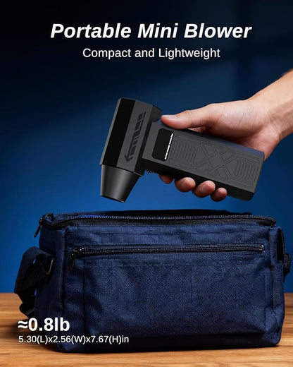Compressed Air Duster-280000RPM Electric Air Duster,4-Gear Adjustable Super Power Air Blower,Rechargeable Mini Blower with Fast Charging for PC,Keyboard,House,Outdoor & Car
