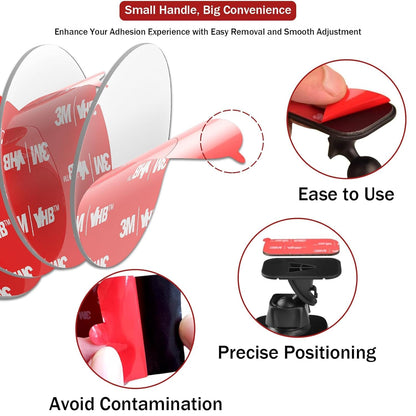 Bulina Double Sided Adhesive Pads Heavy Duty VHB 1" x 1" 40 PCS Square Clear 4905 Sticky Mounting Foam Tape Strong Adhesive Waterproof for Home Office Car Deco