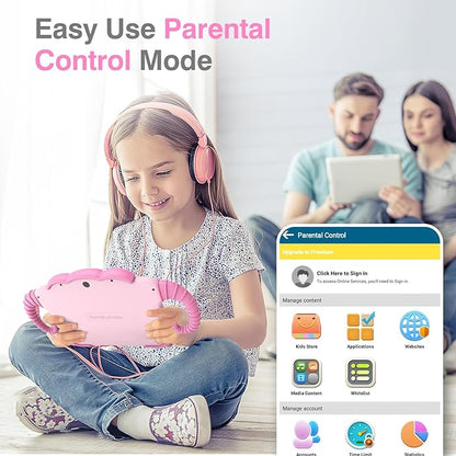 Kids Tablet 7IN Tablets for Kids 3-7, Tablet for Toddlers with Educational Games, 32GB Toddler Tablets for Children with Learning Apps, WiFi, Touch Screen, Shock Proof Case, Gift for Toddler Boy Girl