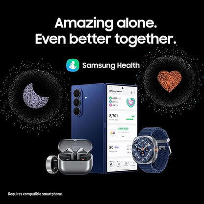 Samsung Galaxy Watch Ultra (2025) 47mm LTE Smartwatch, Titanium Casing, Advanced Sleep Coaching, Running Coach, Energy Score, Heart Rate Tracking, GPS, Titanium Blue [US Version, 2 Yr Warranty]