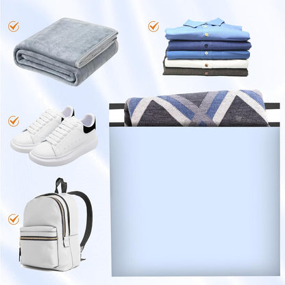 Large Poly Mailers 24x24 Inch 50 Pcs, Extra Large Shipping Bags for Clothing with Self-Sealing Tear-Resistant, Waterproof Poly Bags, Mailing Envelopes for Small Business (Light Blue)