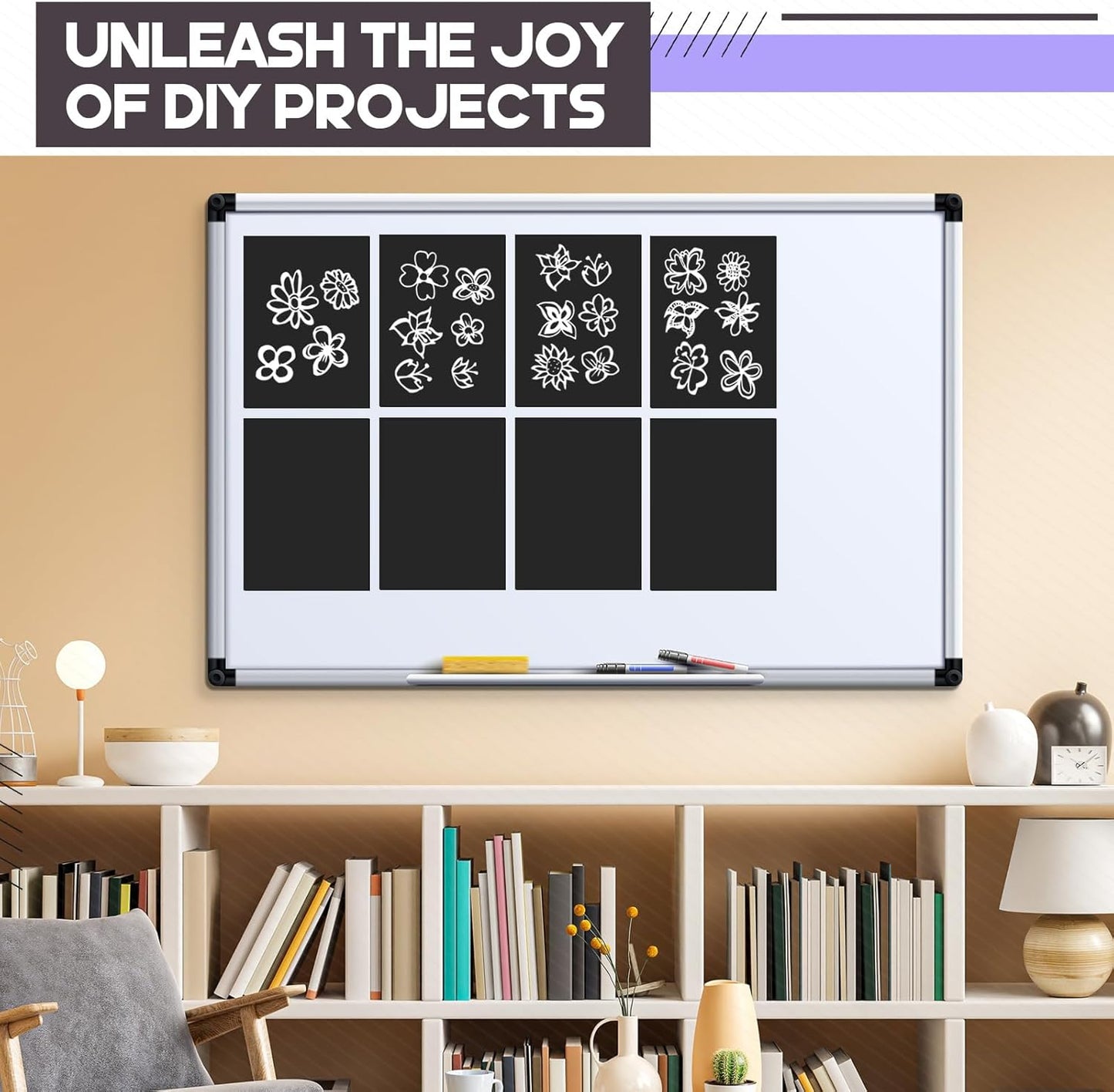 70 Pcs Non Adhesive Magnetic Sheet 5 x 7 Inch for Die Storage Flexible Magnetic Sheets Plain Sheet for Arts and Crafts Scrapbooking DIY Photography, Easy to Cut and Organize