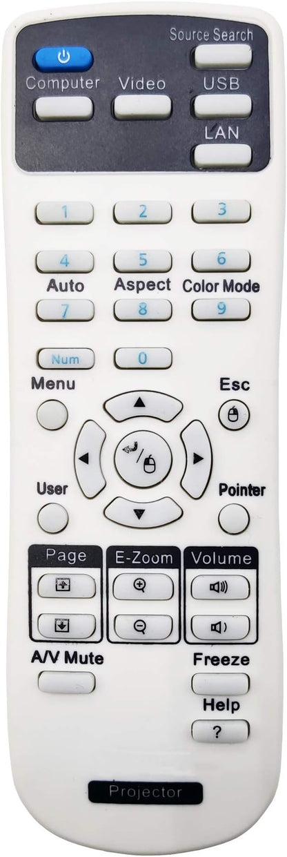 1599176 Projector Remote Control for Epson EX3220, EX5220, EX5230, EX6220, EX7220, EX7230 Pro, EX7235 Pro, VS230, VS330, VS335W, PowerLite 1263W/ 955W/ 955WH/ 965/ 965H/ 97/ 97H/ 98H/ 99WH