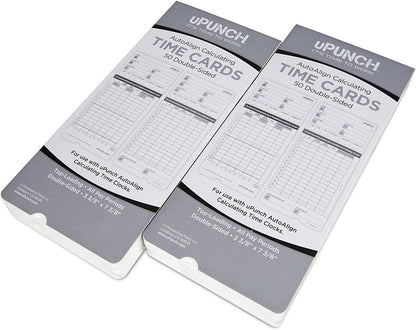 100 uPunch Time Cards for HN4000