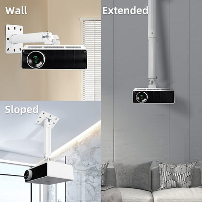 suptek Extended Mini Projector Ceiling Mount Adjustable Wall Mount with Thread Adapters for Projector DVR Camera, Max 21inch (PR05MINI)