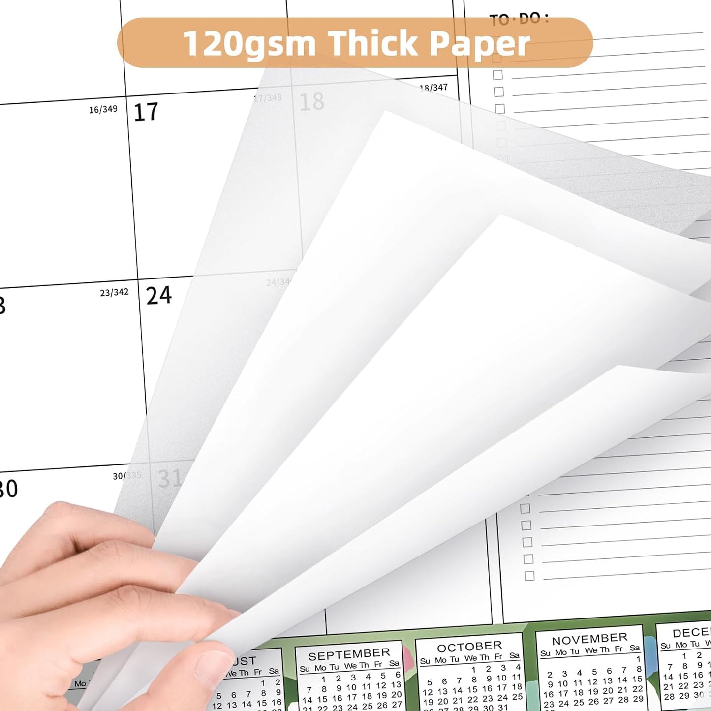 Ospelelf Calendar 2025-2026 Large Desk Calendar 22'' x 17'', Monthly Desktop Calendars, 18 Month Family Calendar, Use Jan 2025 - June 2026