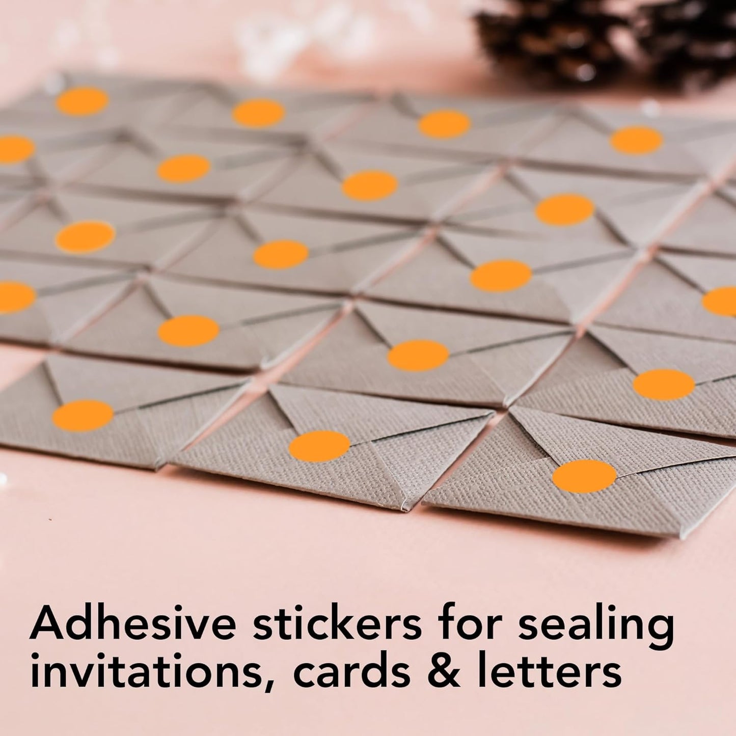 Perco Fluorescent Orange 1/2-Inch Round Circle Dot Sticker Labels with Easy Peel Perforation - 3,000 Labels per Roll - Strong Adhesion, Vibrant Colors for Organizing, Crafting & More - Made in USA