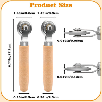 Box Resizer Tool, Thin Cardboard Scoring Tool, Apply to Scoring Board for Card Making, Corrugated Paper and Metal Sheets(2 Pcs,0.5mm,1.2mm)