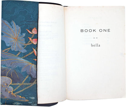 BLBMH Book Cover for Paperbacks- Adjustable Fabric BookJacket Cover Protector Fit for 5.5x8.5 inch Hardcover Softcover Book Novels Notebook Bible Book Lovers Gifts - Lotus 8.5in