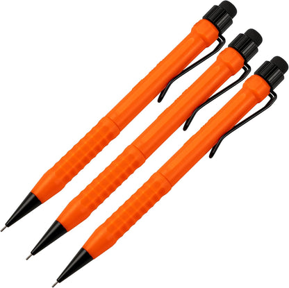 Rite in the Rain Weatherproof Mechanical Twist Pencil, Orange Barrel, 0.9mm Black Lead, 3 Pack (No. OR9-3)