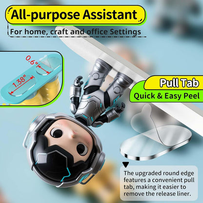 Upgraded Mounting Putty with Pull Tab, Removable Museum Tape Sticky Double Sided Adhesive Dots No Trace for Poster, 182 Pcs 0.6" x 1.38"