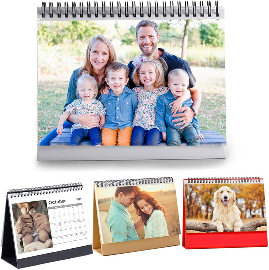 Custom Calendar 2026 for Home & Office - Print Your 13 Memories,Make Your Own Personalized Calendar Customized Christmas Gift &use your photo (Desk Calendar, 8.3'' x 6.7'')