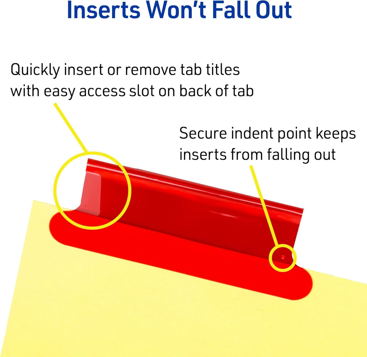 Avery Binder Dividers - 5-Tab Insertable Multicolor Big Tabs for Binders, 6 Sets of Dividers (11109)