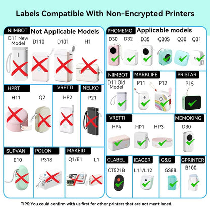 Label Maker Tape Refill 12mm 0.47, Standard Laminated Thermal Label Tape Replacement, 0.47"×1.57"(12×40mm) 1650 Labels/10Rolls/Pack, High Definition Labeling Tape for Home Office School Hotel