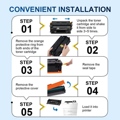 89A Black Toner Cartridges Compatible 89A CF289A 89X CF289X (with Chip) for Laser Jet Enterprise M507 M507n M507dn M507x MFP M528dn M528f M528c M528z M528 Series Printer (2-Pack)