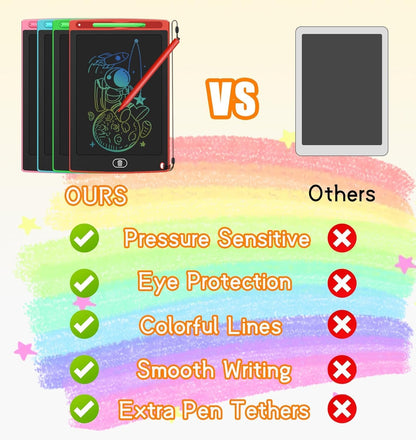 20 PCS LCD Writing Tablet for Kids Doodle Board 8.5" Colorful Screen Drawing Pads Reusable Drawing Writing Pad Learning Educational Toys for Kids Girls Boys 3-10