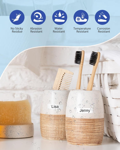 TZ Tape Tz-221 9mm 0.35 Laminated White Tape Compatible for Brother P-Touch TZe221 3/8 Inch Refill Work with Brother Label Maker Tape PT-D210 PT-D220 PT-H110 PT-1890 PT-D600 PT-D410, 4-Pack