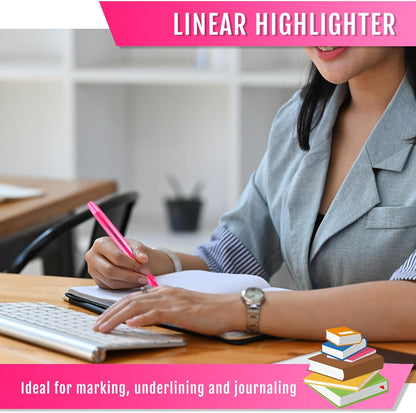 Fuutreo 60 Pack Pastel Highlighters Bulk Bright Color Highlighter Marker Chisel Tip Dry Quickly Safe Highlighter Pens Fluorescent Ink for Adults Home School Office(Pink)