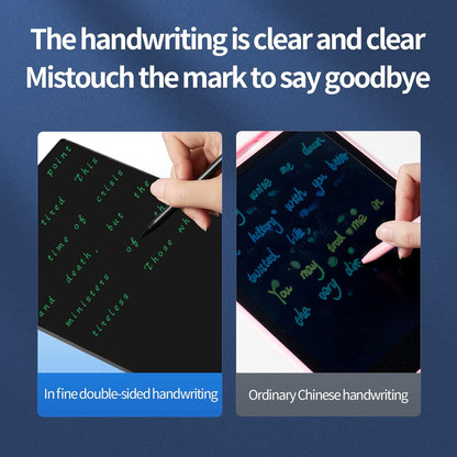 LCD Writing Tablet, 11.5in Double Display Erasable Reusable Electronic Drawing Pads, Electronic scratchpad for Kids and Adults Black