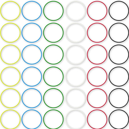 AMUU rubber bands 800 Pcs 2.5cm 1" Small Rubber Bands 6 colors Assorted Mixed Rainbow Colorful Rubber Bands for Office School Home Strong Elastic Band Loop Office Supplies