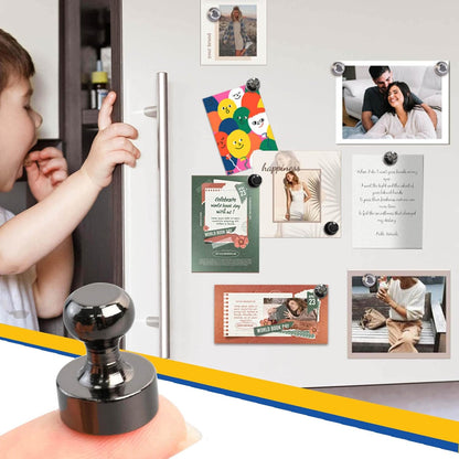 Black Strong Fridge Magnets, Small Refrigerator Magnets, Push Pin Magnet s for Whiteboard, Decorative Whiteboard Magnets for Classroom, Kitchen Accessories, Dry Erase and Map