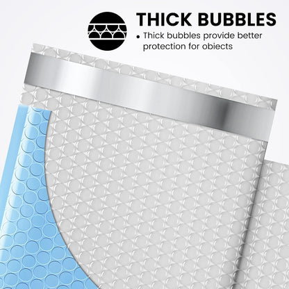 Fuxury Bubble Mailer 6x10" 600 Pack Light Blue,Self-Seal Adhesive Packaging Bags, Waterproof Poly Bubble Mailers Bulk, Mailing Evenploves Packaging For Jewelry, Cards, Makeup, CD, Small Business #0