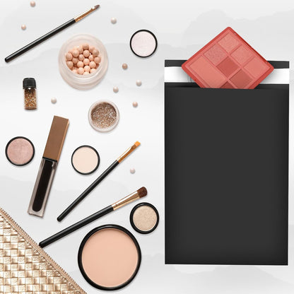 120-Piece Black Poly Mailers - 6x9 Inch Shipping Envelopes with Self-Adhesive Seal, Waterproof, and Tear-Proof Postal Bags