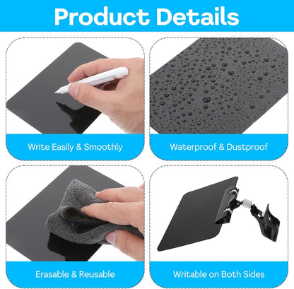 15Pcs Mini Plastic Chalkboard Sign with Clip, Double Head Sale Signs for Retail Store, Rotatable Price Display Sign Clips Black Clip On Sign Holder for Stores Business Exhibition Supermarkets