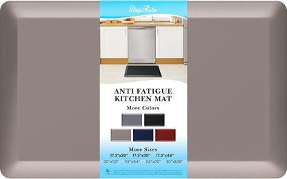 4/5 Inch Thick Kitchen Mats for Floor, StepRite Kitchen Rug for Standing Desk, Non-Slip, Thicker, Stain Resistant, Waterproof, Comfort Anti Fatigue Floor Mat for Home, Kitchen, Office - Khaki,32*20''