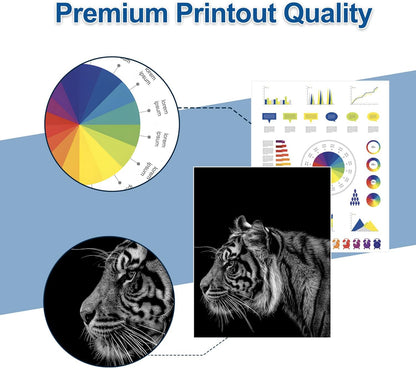 206A Toner Cartridge(with Chip) 4 Pack Compatible with 206A Toner Cartridges for Color Pro MFP M283fdw M283cdw, Color Pro M255dw, MFP M283 M255 Series(Cyan Magenta Yellow Black)