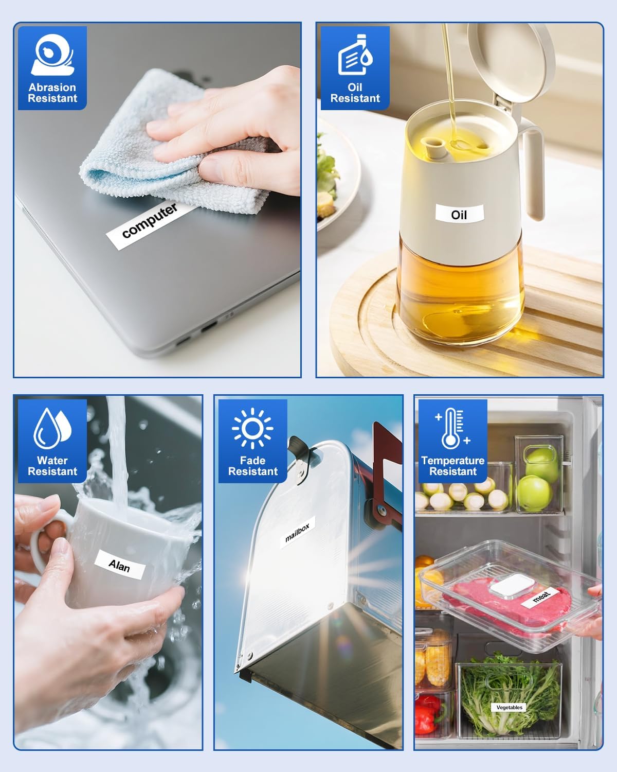 Tze 12mm 0.47" Laminated White Tape Compatible for Brother Label Maker Tape 12mm 0.47" White Tze-231 Tz-231 P Touch Tz 12mm 1/2" Label for PTD210 PT-D220 PTD400 PTD600 PT-D610BT, 4-Pack