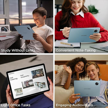 DOOGEE Tab A9 Pro+ Android 15 Tablet,11 inch Tablet with 90Hz Display,30GB+128GB/2TB TF Octa-Core Gaming Tablets,8580mAh,Netflix 1080P,Bluetooth 5.0+5G WiFi Tablets,13MP+5MP,Face ID/OTG Grey