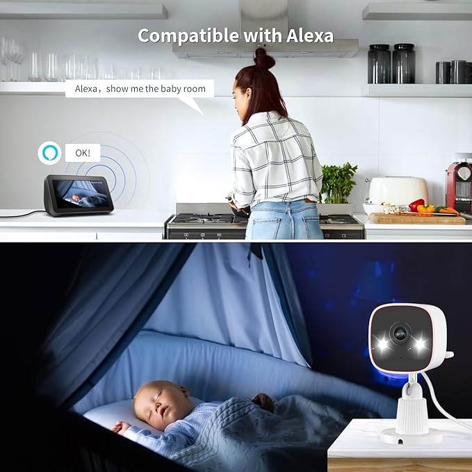 Jennov 2K Security Camera, WiFi Indoor Camera for Home Security, Plug in Powered Pet Cam, Dual-Band (5GHz/2.4GHz), Color Night Vision, 2-Way Audio, Human Motion Detection, IP66 Waterproof Outdoor