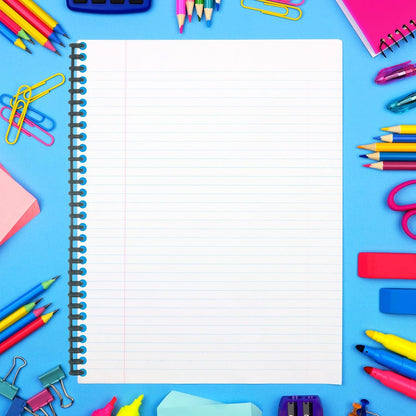 PATIKIL 8.5mm(0.3") Spiral Binder Ring,10 Pcs 30 Rings 25 Sheet Capacity Comb Binding Spines for Binding Paper Sheets Notebook Calendar Picture Album, Blue