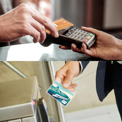 Abeyath10 Pack Extra Thick ID Card Name Badge Holder Heavy Duty Waterproof Clear Plastic PVC Horizontal Sleeve Pocket Resealable