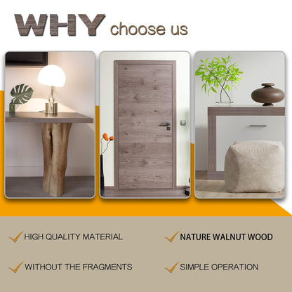 GSCIT Club Walnut Edge Banding, 3 inch x 25ft roll of Veneer Edge Banding Preglued Flexible, Real Wood Tape Banding