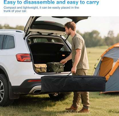 200inch Outdoor Projector Screen with Stand,XINLEMY Big Portable Projection Screen,16:9 4K HD Wrinkle-Free Rear Front Movie Screen with Carry Bag for Backyard Night RVing Home Theater