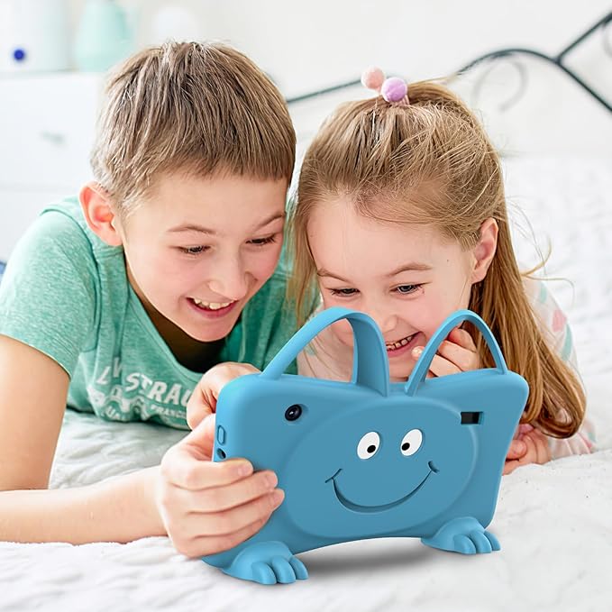 Kids Tablet 7 Toddler Children's Learning Tablet with WiFi, YouTube, Parental Control, Durable Case Education Learning Apps for Boys Girls (Blue)
