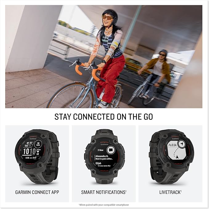 Garmin Instinct® E 45mm, Rugged Outdoor GPS Smartwatch, 24/7 Health Monitoring, Wrist-Based Heart Rate, Up to 16 Days of Battery Life, Charcoal