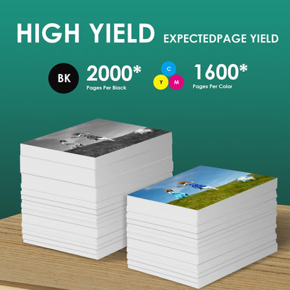 952XL 952 XL Ink Cartridges Combo Pack for HP 952 XL Compatible for HP952 with OfficeJet pro 8710 8720 7740 8725 8210 8715 8702 8740 7720 8730 8216 8700 Printers(Black Cyan Magenta Yellow 4 Pack)