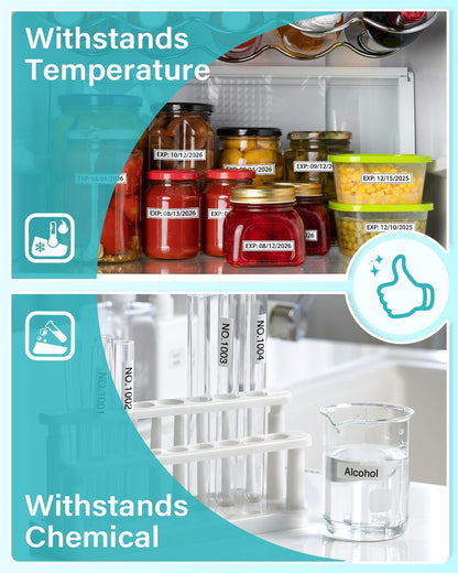 Airmall Compatible with Brother 12mm 0.47 Laminated White Tz Tape Tze Label Maker Tape Refill TZe-231 TZe231 Replace for Brother P Touch D210 D200 D400 1280 1290 1880, Black on White 1/2 Inch, 6-Pack