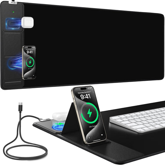 Mouse Pad, Office Desk Mat, Large Gaming Mousepad with Superior Micro-Weave Cloth, XXL Desk Pad with Stitched Edges, Non-Slip, Waterproof Writing Keyboard Pad for Gamer, Laptop, Work & Home