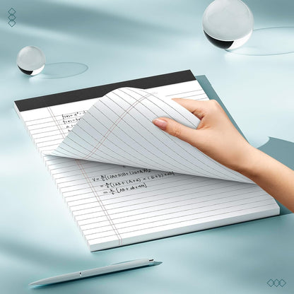 3 Pack Legal Pads 8.5 x 11 inch Notepad, 30 Sheets per Note Pads Wide Ruled Legal Pads, Pads of Paper Writing Pad - Ideal for Office, School or Home Use