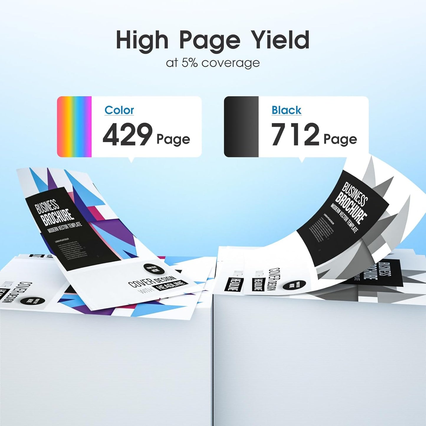 Remanufactured 61XL Ink Cartridge Replacement for HP Ink 61 Combo Pack for HP Envy 4500 5530 4502 4501 5535 OfficeJet 4630 4635 DeskJet 2540 1000 1010 1510, 2-Pack