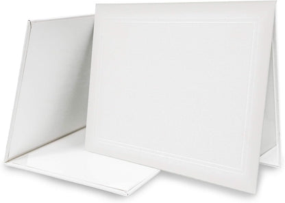 GraduationMall 8.5"x11" Smooth Padded Diploma Cover Certificate Holder White,1-Pack