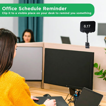 MAQUITA 30 Pcs Price Display Signs, Adjustable Clip on Sign Holder with 30 Clips A6, Rotataing Plastic Chalkboard Sign, Double Sided Mini Blackboard Clips for Store Business Office