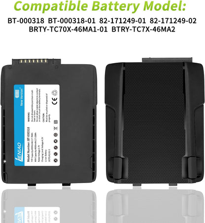 for Zebra Scanner Battery TC77 BT-000318 [New Version 4800mAh] for Zebra TC77 Battery TC70 TC70x TC72 TC75 TC75x TC700H TC700K TC77HL TC720L Barcode Scanner BT-000318-01 (1)