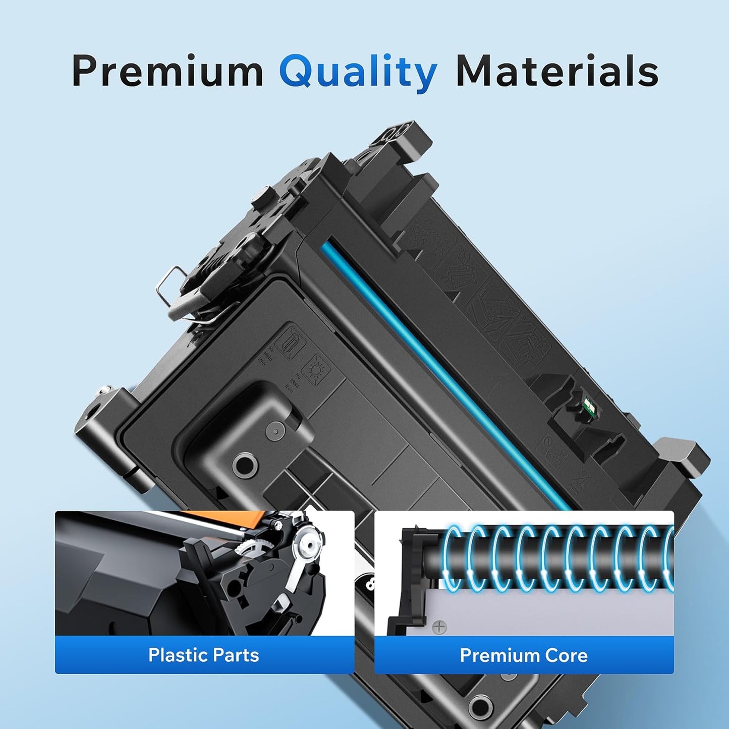 CF281A 81A Black Toner Cartridge Replacement for HP 81A Black Toner Cartridge 81X CF281X Toner for HP 281A Work with LaserJet Enterprise MFP M604 M604dn M605 M605dn M605x M606 M606x M630 M630f (2Pack)
