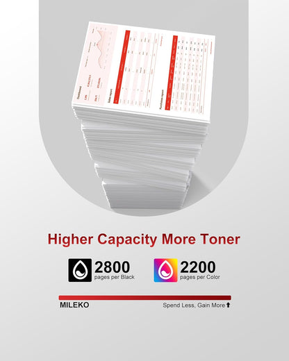 045H Toner Cartridge Set Compatible for Canon 045 Toner cartridges 045H CRG-045 for Canon MF632cdw Toner Work with Canon Color imageClass MF632Cdw MF634Cdw LBP612Cdw MF632 MF634 Laser Printer(4 Pack)