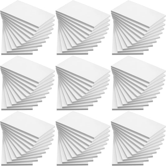 Fainne 3 x 5 Inch Paper Note Pads White Memo Pad Blank Writing Memo Scratch Paper for Waitress Waiter Book to Do Grocery List Small Notebook Restaurant Checkbook, White(200 Pack)